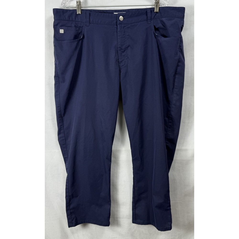 Peter Millar Crown Sport 40x32 Performance 5 Pocket Golf Blue Mens Pants